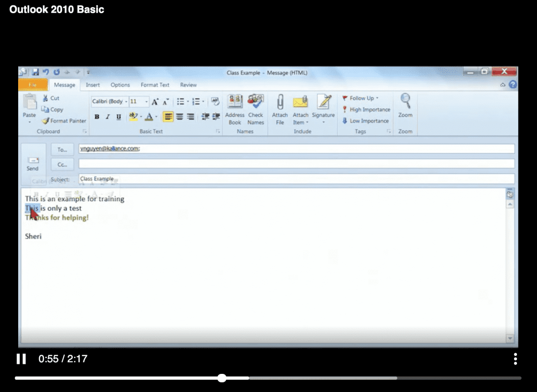 Microsoft office outlook 2010 basic edu boutique